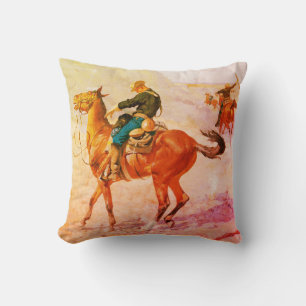Cowboy throw pillow