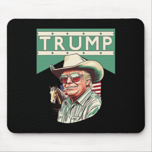 Cowboy Trump Trump Is My President Mouse Mat