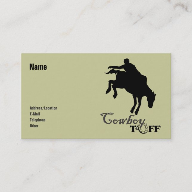 Cowboy Tuff Business Card (Front)