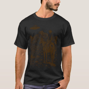 Cowboy UFO Encounter Vintage T-Shirt