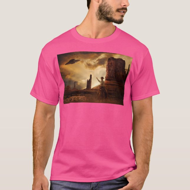 Cowboy  Ufo T-Shirt (Front)