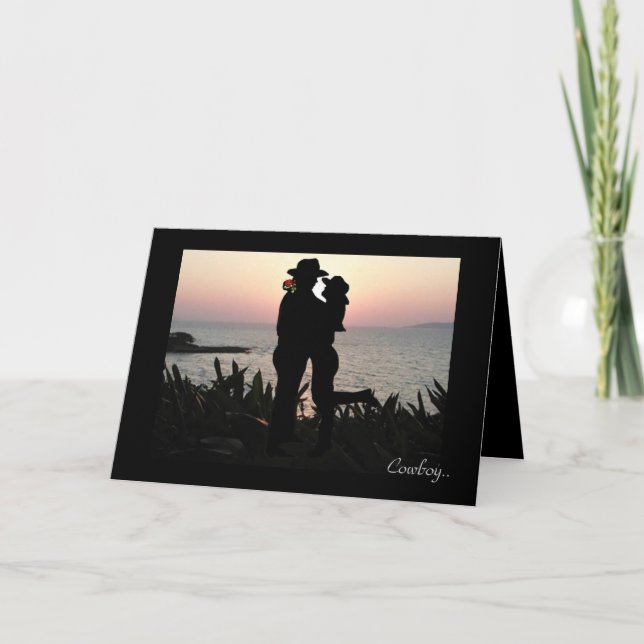 Cowboy Valentine Holiday Card (Front)