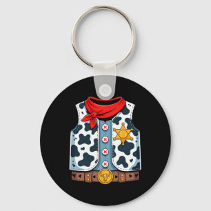 Cowboy Vest Western Sheriff Costume Cool Easy Hall Key Ring