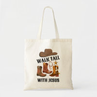 Cowboy WALK TALL WITH JESUS Christian 