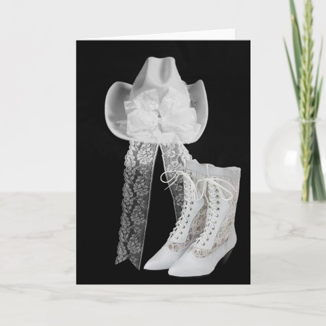 Cowboy Wedding Card (Front)