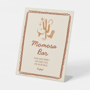 Cowboy Western Baby Shower Momosa Bar Sign