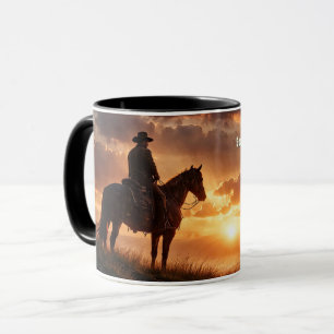 Cowboy Western Beautiful Sunset Mug