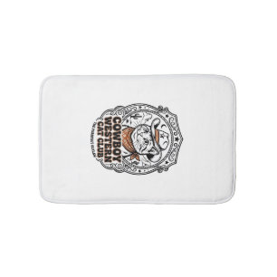 Cowboy Western Cat Pet Lover Shirt Art - Cowboy We Bath Mat