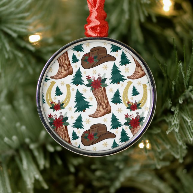Cowboy Western Christmas Ornament Keepsake (Tree)