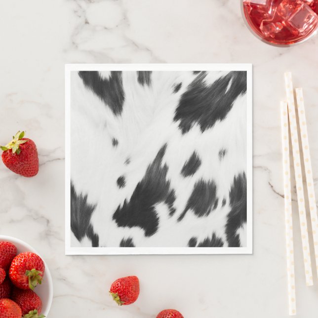 Cowboy Western Country Farm Rodeo Birthday Party Napkin (Insitu)