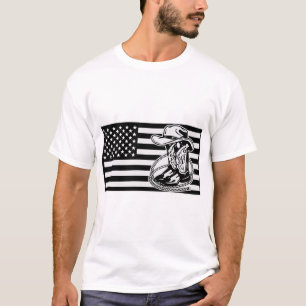 Cowboy Western Country USA Flag © FB @ #  T-Shirt