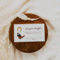 Cowboy Western Diaper Raffle Game Ticket
