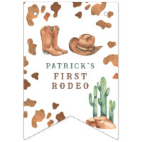 Cowboy Western First Rodeo Birthday Party 