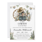 Cowboy Western Hat Boots Denim Boy Baby Shower 