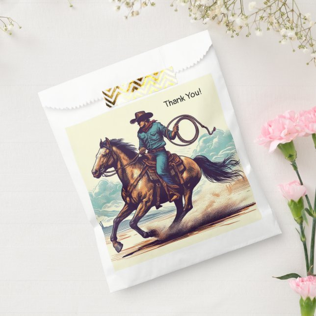 Cowboy Western Horse Birthday Favour Bags (Sealed)
