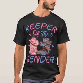 Cowboy Western Keeper Of The Gender Cowboy Cowgirl T-Shirt