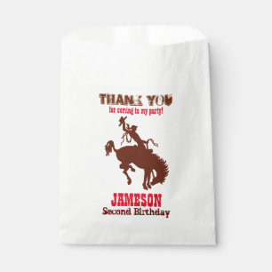 Cowboy Western Old West Birthday Baby Shower Favour Bags