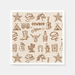 Cowboy Western Paper Napkin