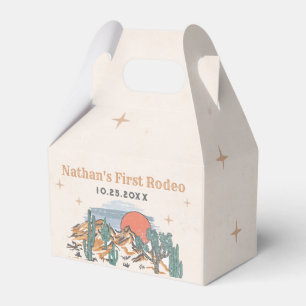 Cowboy Western Rodeo 1st Birthday  Favour Box