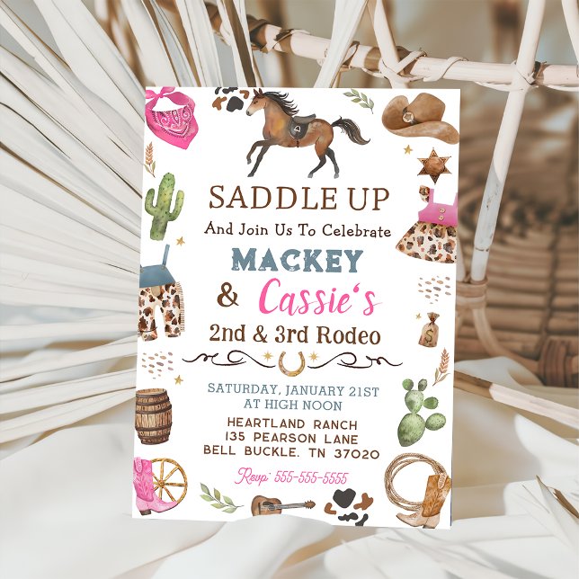 Cowboy Western Rustic Birthday Party Invitation (Creator Uploaded)