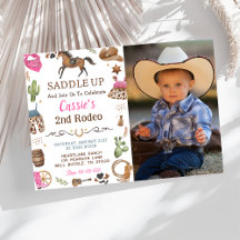 Cowboy Western Rustic Birthday Party Photo