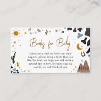 Cowboy Wild West Baby Shower Books for Baby