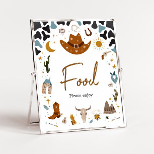 Cowboy Wild West Baby Shower Food  Poster