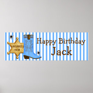 Cowboy Wild West  Banner Poster