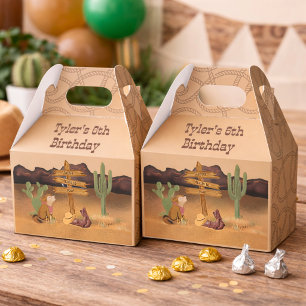 Cowboy Wild West Kids Birthday Favour Boxes