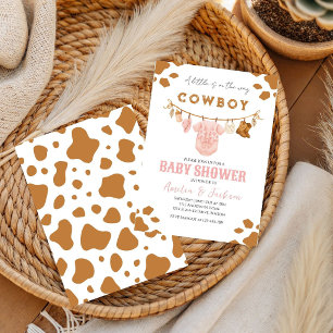 Cowboy Wild West Rodeo kids Western Boy Baby Showe Invitation