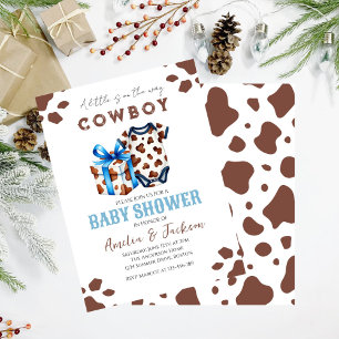 Cowboy Wild West Rodeo Western Boy Baby Shower Invitation