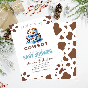 Cowboy Wild West Rodeo Western Boy Baby Shower  Invitation