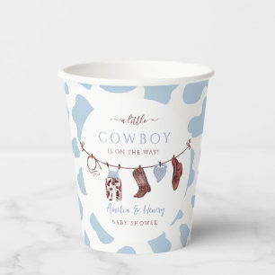 Cowboy Wild West Rodeo Western Boy Baby Shower Paper Cups