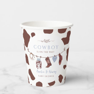 Cowboy Wild West Rodeo Western Boy Baby Shower Paper Cups