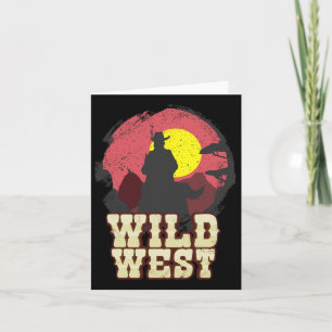 Cowboy Wild West Western Country Saddle Gift Card