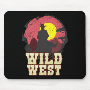 Cowboy Wild West Western Country Saddle Gift Mouse Mat