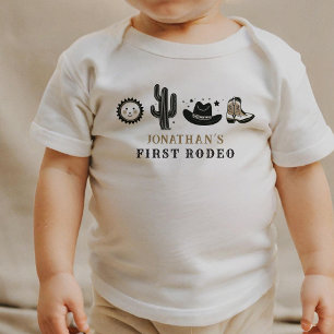 Cowboy Wild Western First Rodeo First Birthday 1st Baby T-Shirt