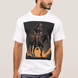 Cowboy with his Horse T-Shirt