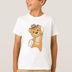 Cowboy Yellow Bear Little Bear Teddy Bear Lasso T-Shirt