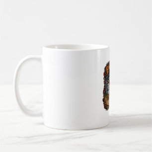 Cowboy Yorkie Graveyard Chickens Halloween Coffee Mug