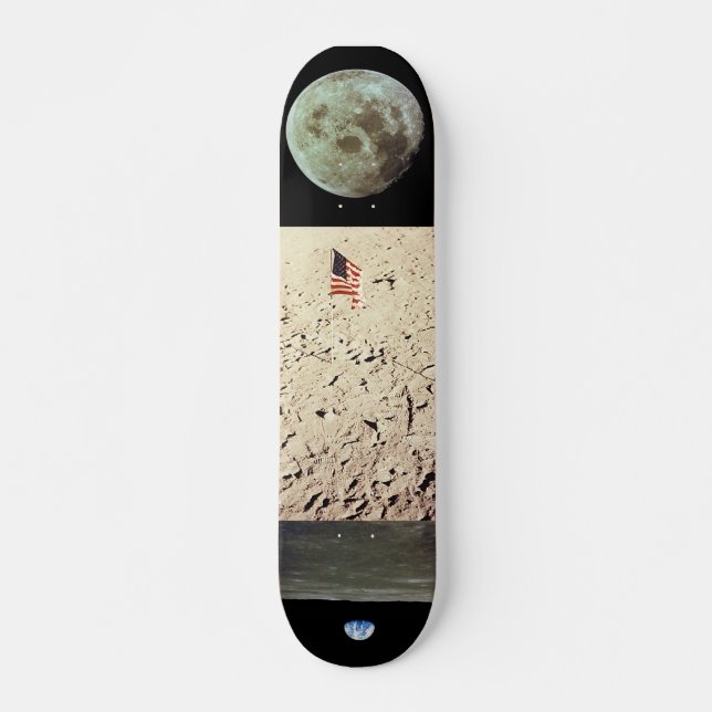 Cowboyanapolis 500 Space Race Wooden Ticket Skateboard (Front)