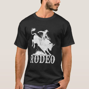 Cowboycore Retro Steer Bull Cow Skull Rodeo Wester T-Shirt