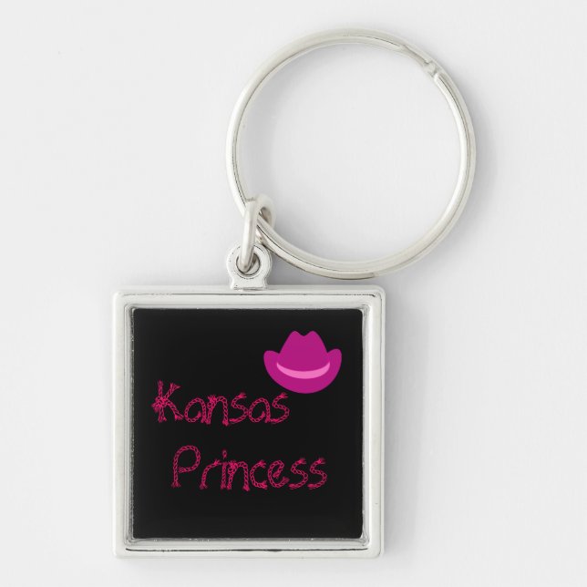 cowboyha_pink_dark, Kansas, Princess Key Ring (Front)