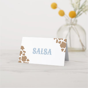 Cowboyl Rodeo Birthday Food Labels Place Card