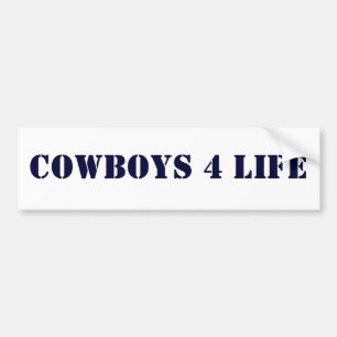 Cowboys 4 Life Bumper Sticker