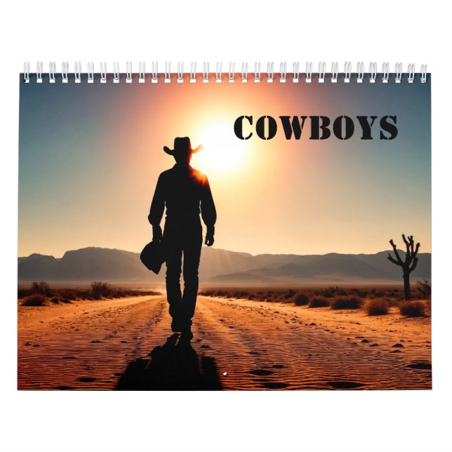 Cowboys and sunsets Calendar (Cover)