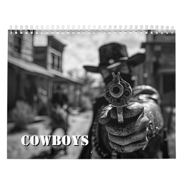 Cowboys B/W Calendar (Cover)