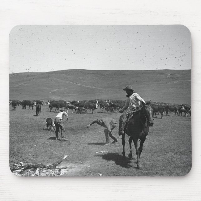 Cowboys branding mouse mat (Front)