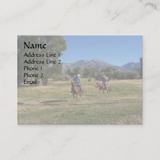 Cowboys Business Card (Front)