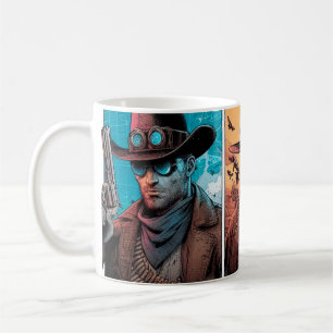 cowboys cyborg comics coffee mug